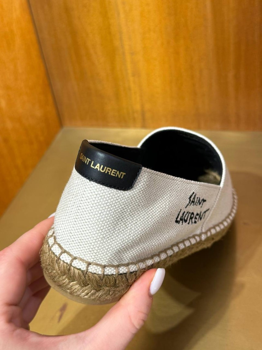 YVES SAINT LAURENT Espadrilles side view - Women's luxury Shoes