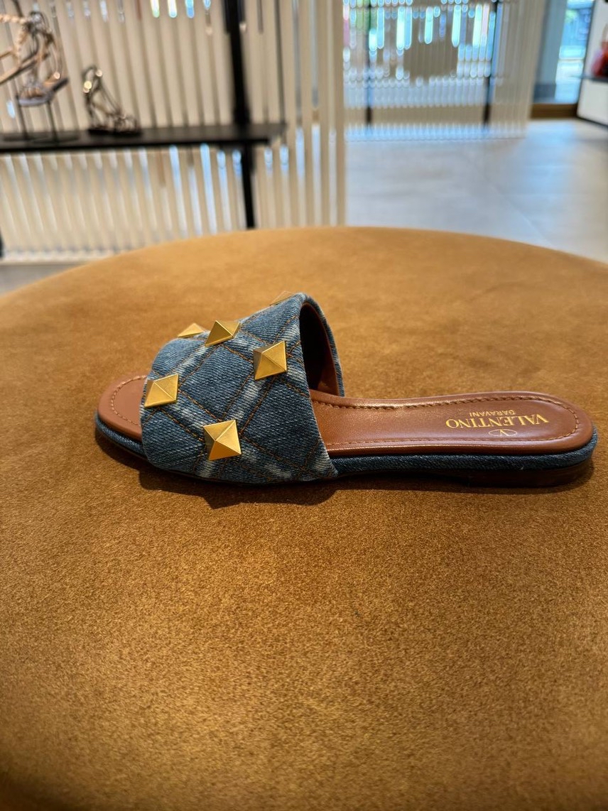 VALENTINO GARAVANI Slides side view - Women's luxury Shoes