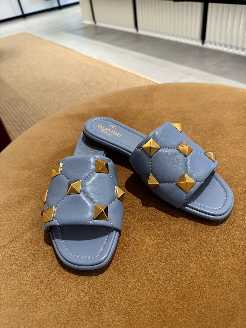 VALENTINO GARAVANI Slides front view - Women's luxury Shoes
