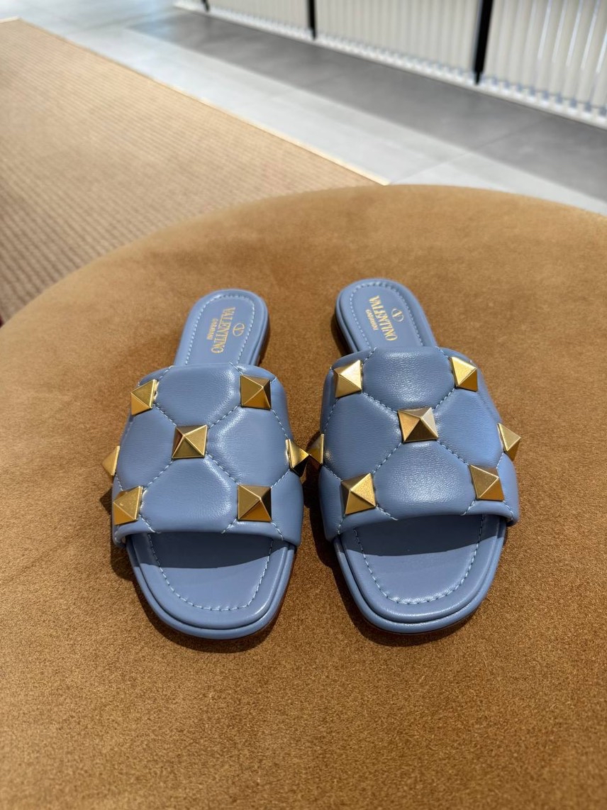 VALENTINO GARAVANI Slides side view - Women's luxury Shoes