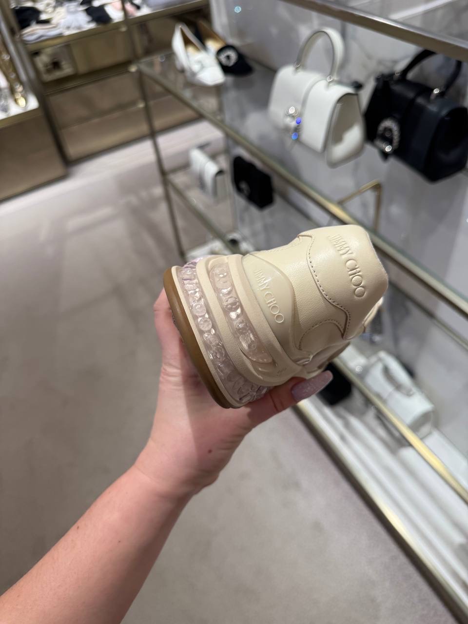 JIMMY CHOO Sneakers side view - Women's luxury Shoes