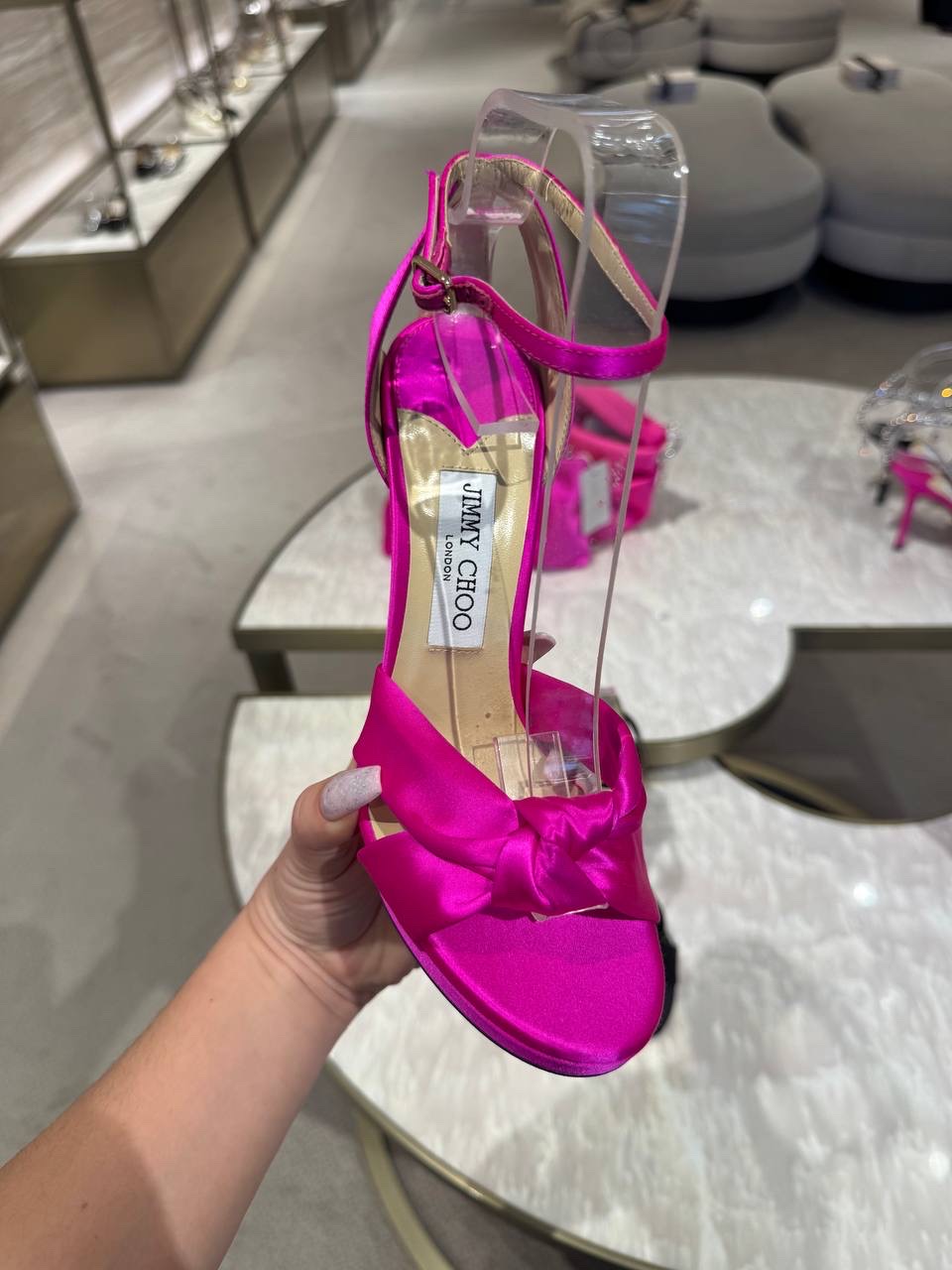 JIMMY CHOO Sandals side view - Women's luxury Shoes