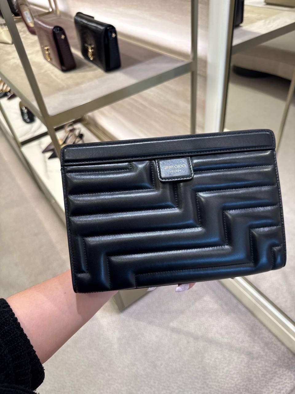 JIMMY CHOO Clutch bags side view - Women's luxury Bags