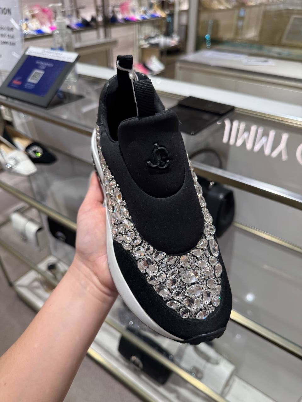 JIMMY CHOO Sneakers side view - Women's luxury Shoes