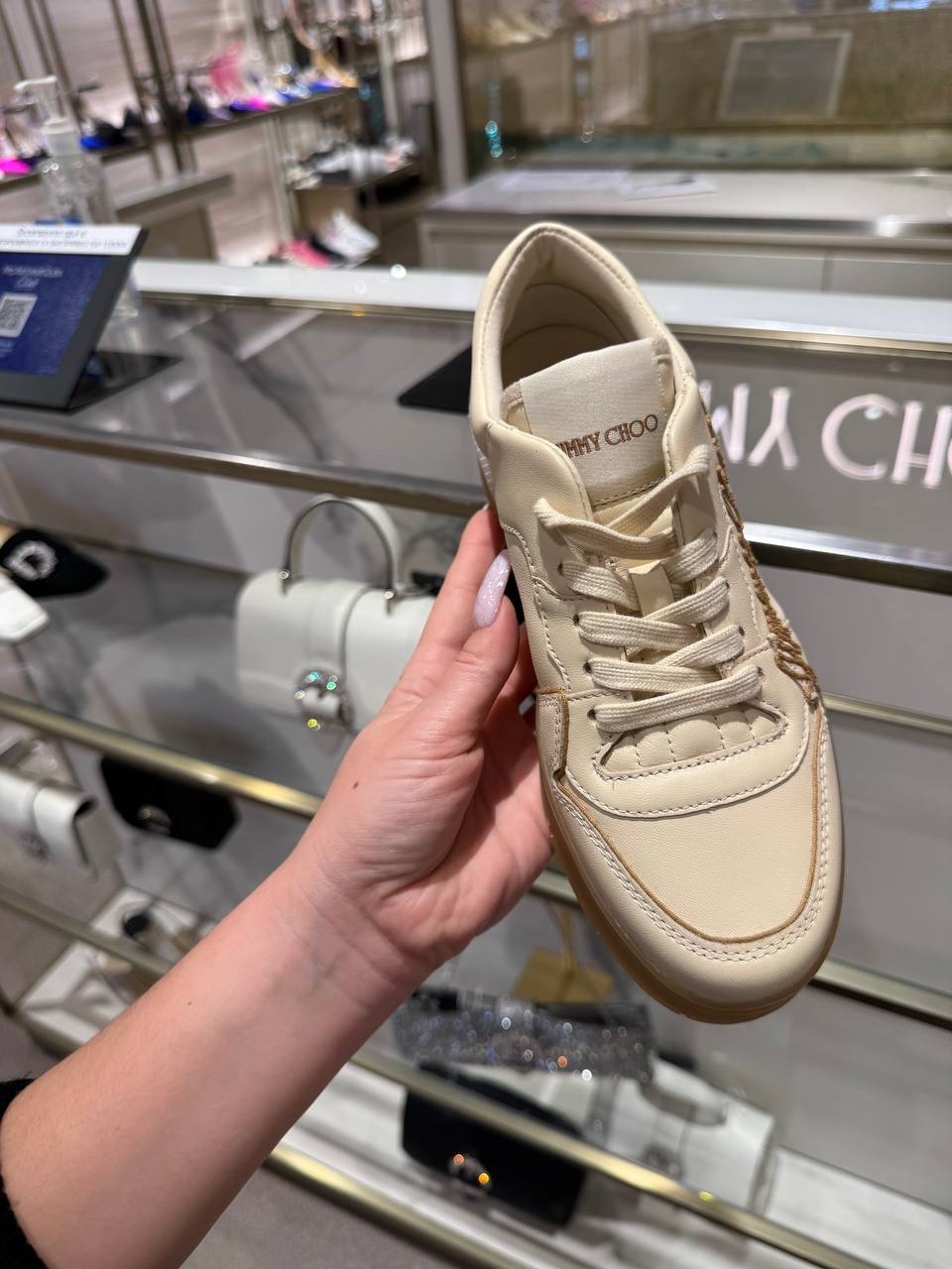 JIMMY CHOO Sneakers side view - Women's luxury Shoes