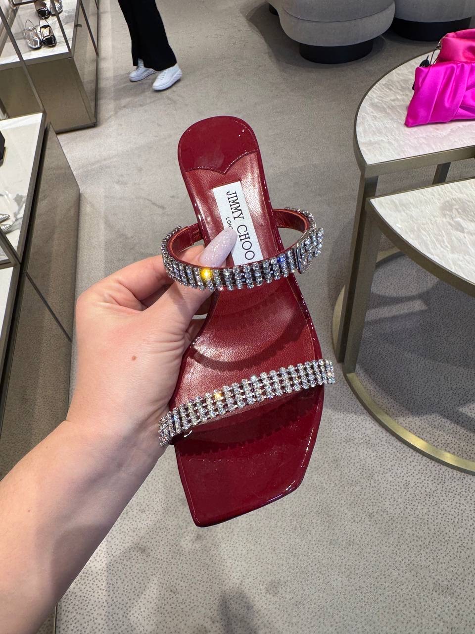 JIMMY CHOO Sandals side view - Women's luxury Shoes