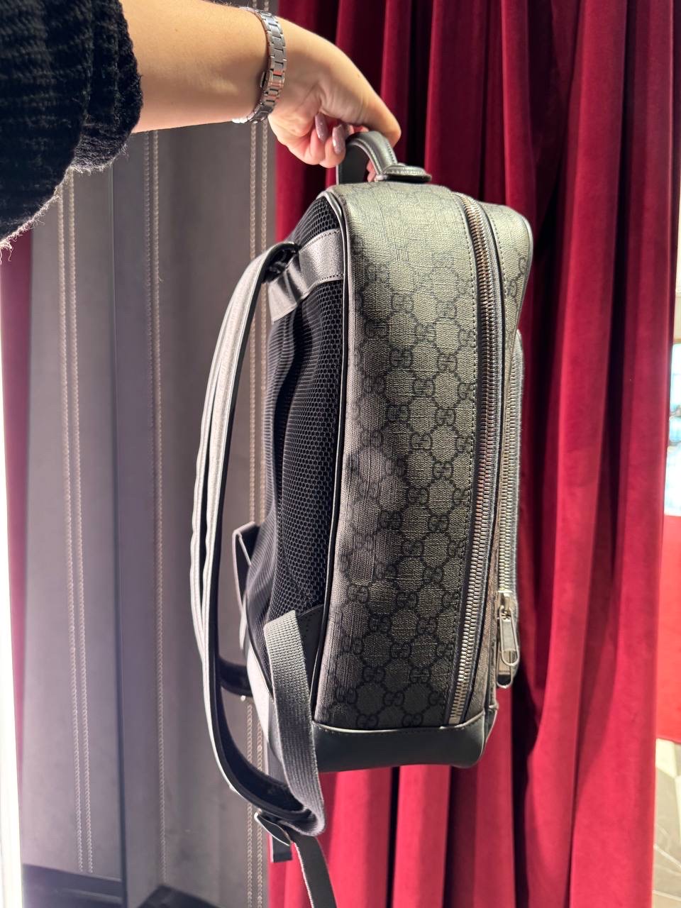 GUCCI Backpack side view - unisex luxury Bags