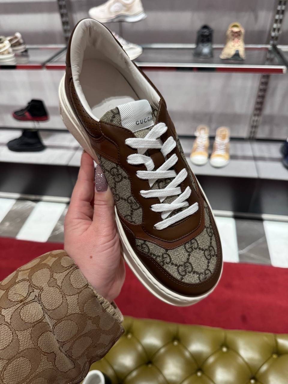 GUCCI Sneakers side view - Men's luxury Shoes
