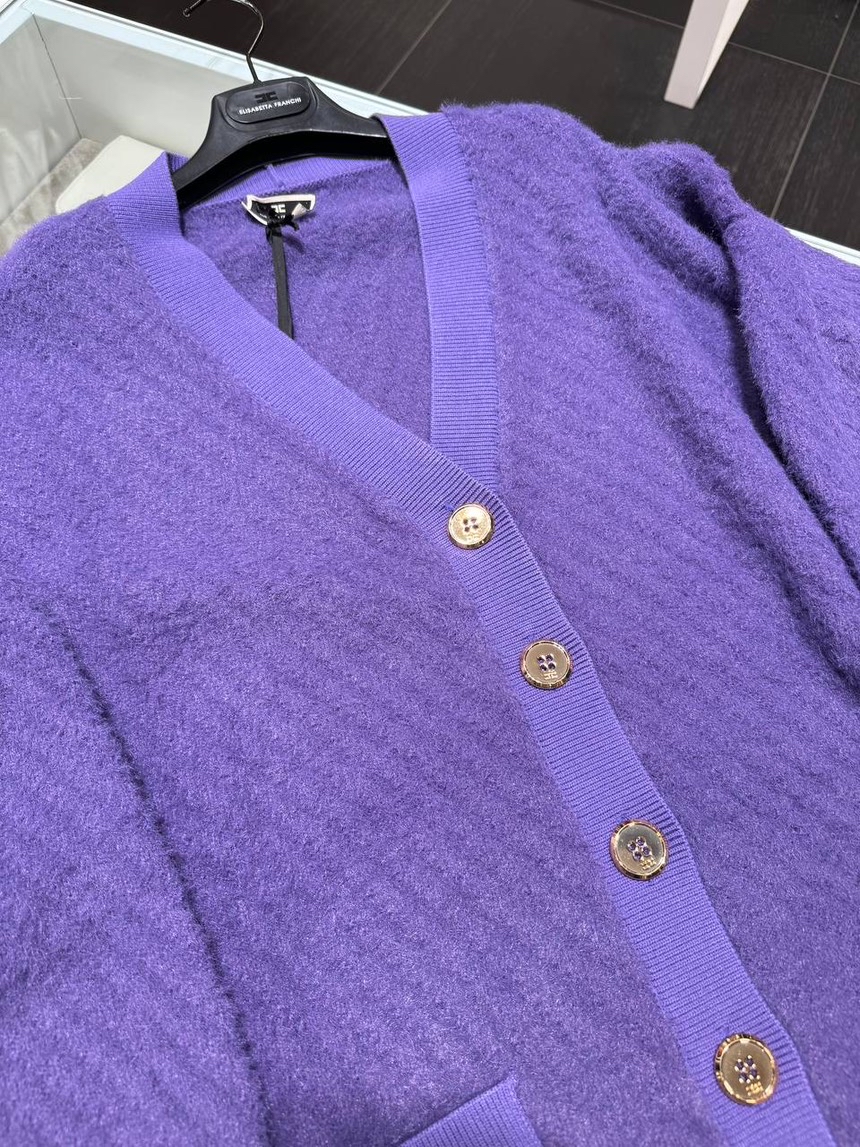 ELISABETTA FRANCHI Cardigans side view - Women's luxury Clothes