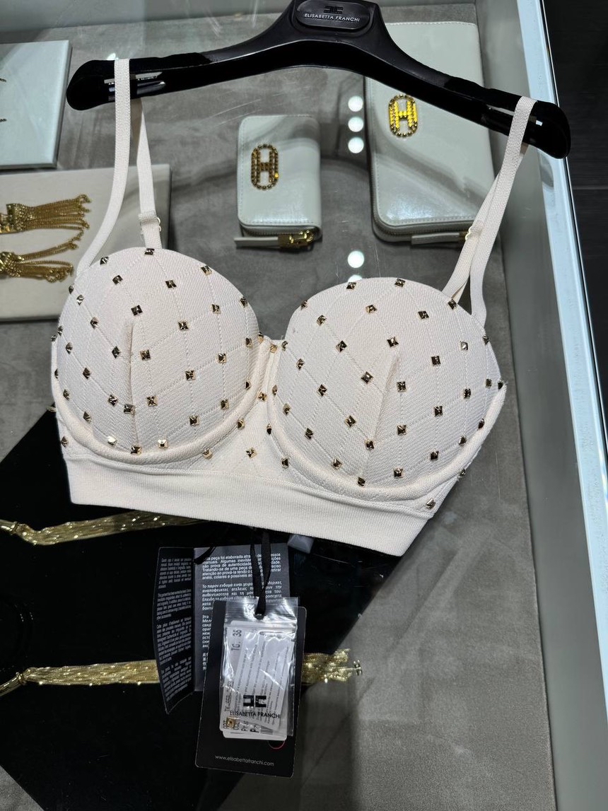 ELISABETTA FRANCHI Tops front view - Women's luxury Clothes