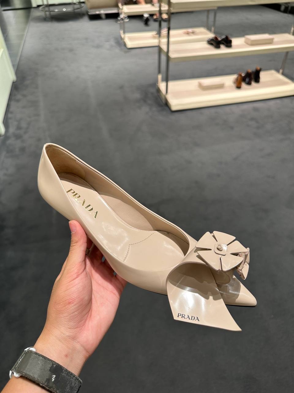 PRADA Pumps side view - Women's luxury Shoes