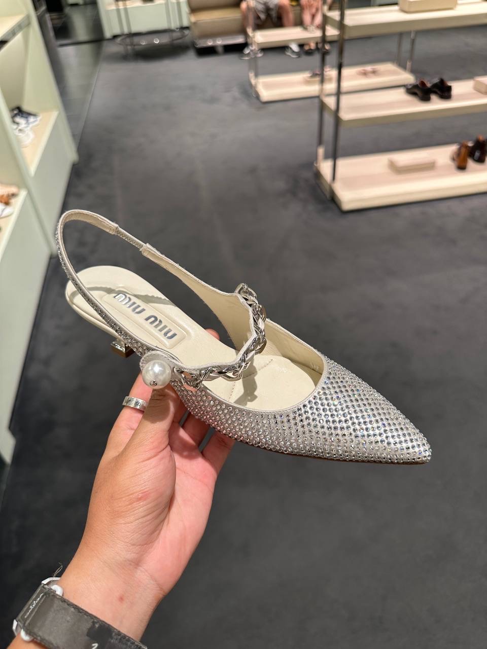 MIU MIU Sandals side view - Women's luxury Shoes