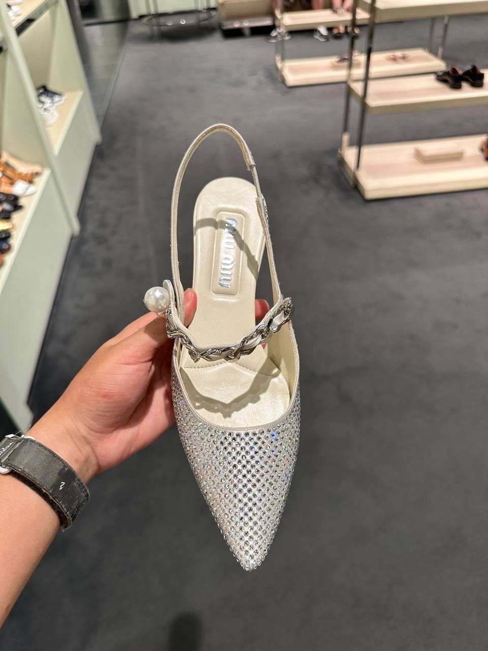 MIU MIU Sandals side view - Women's luxury Shoes