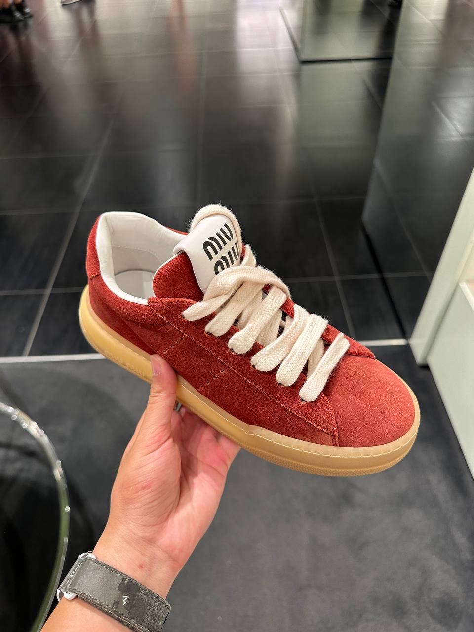 MIU MIU Sneakers side view - Women's luxury Shoes