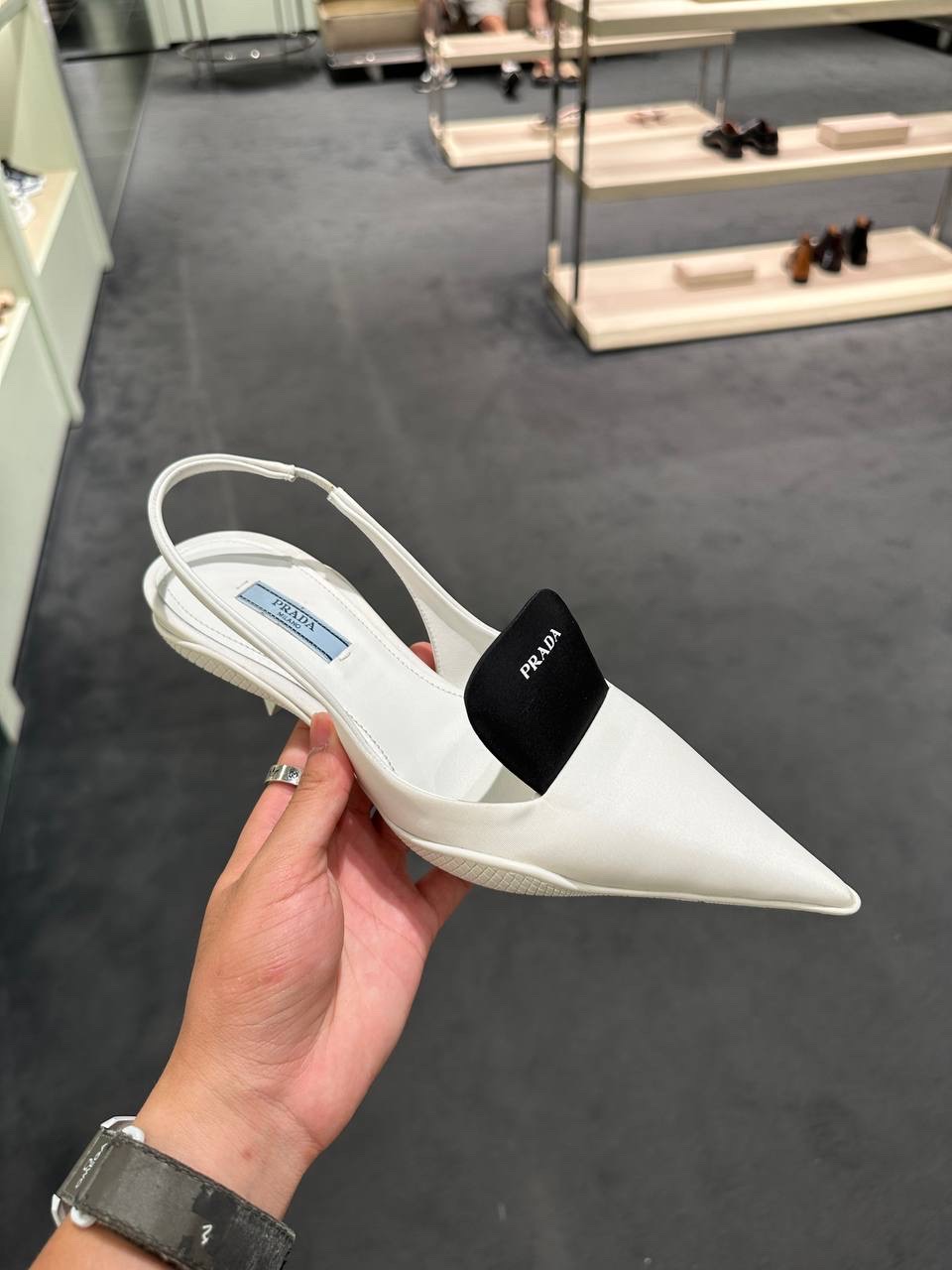 PRADA Sandals side view - Women's luxury Shoes