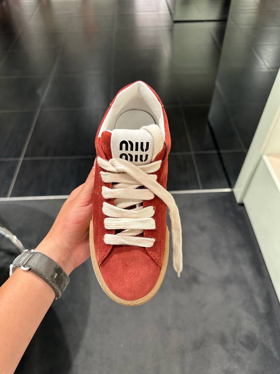 MIU MIU Sneakers side view - Women's luxury Shoes