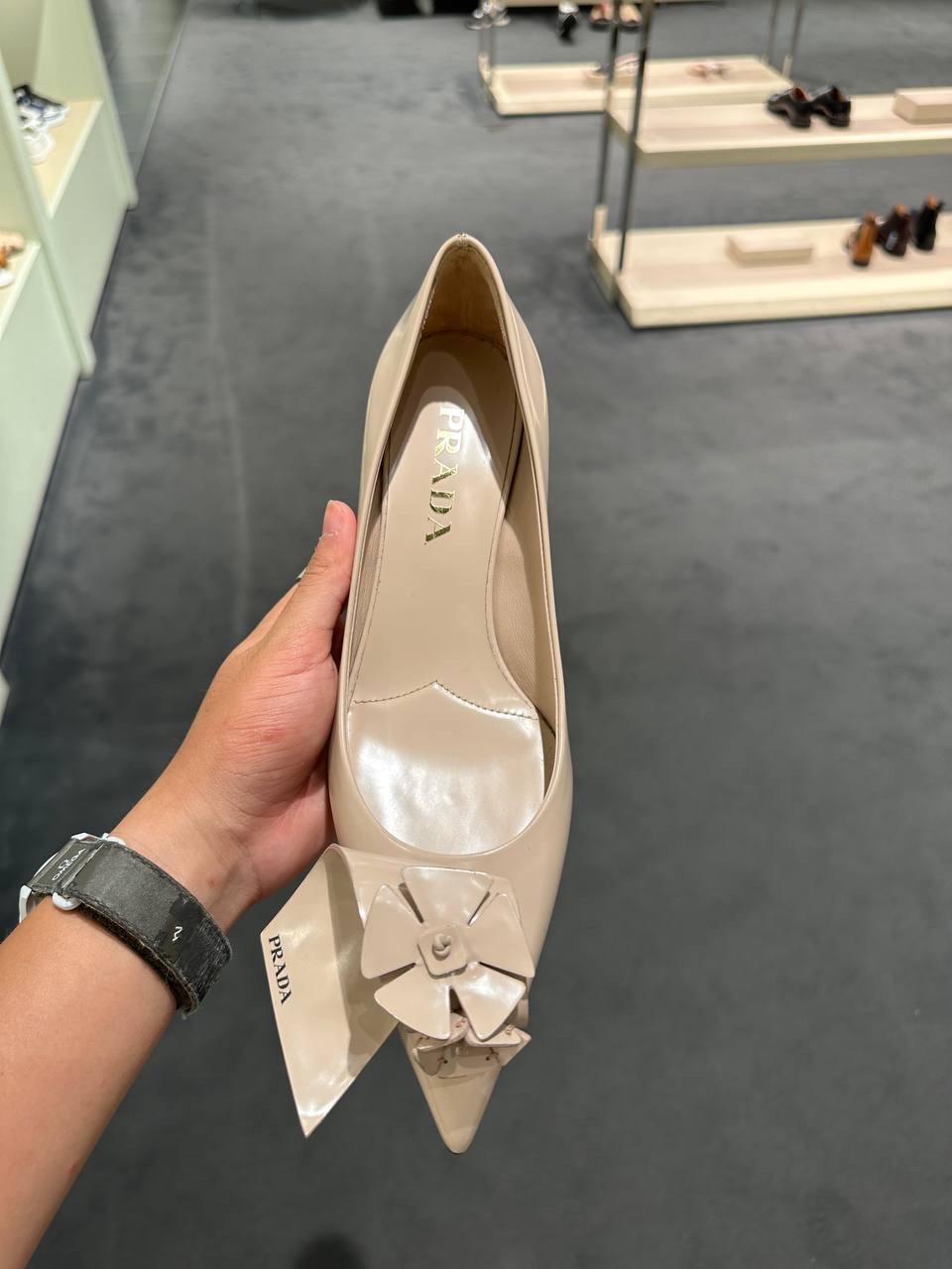 PRADA Pumps side view - Women's luxury Shoes