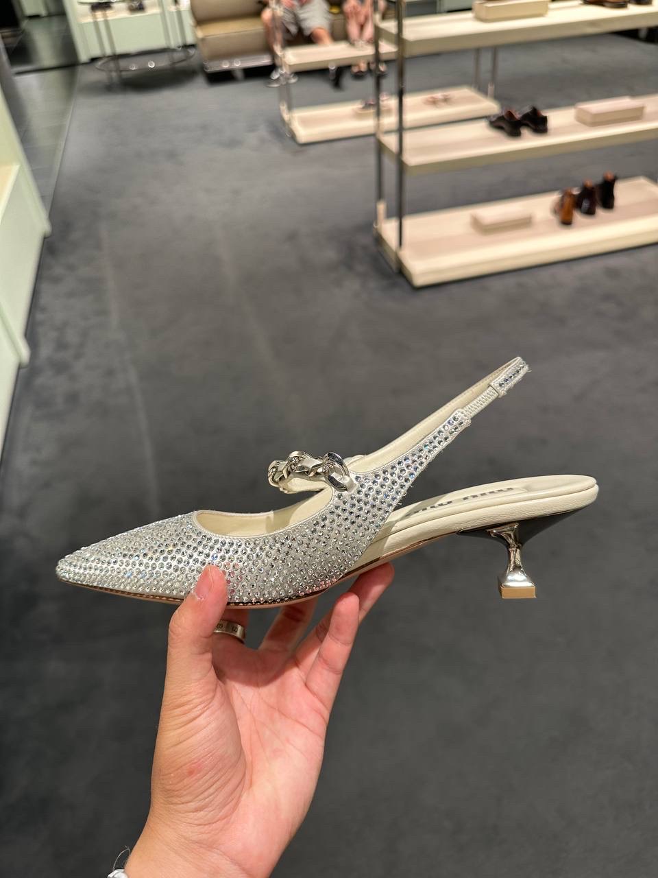 MIU MIU Sandals side view - Women's luxury Shoes