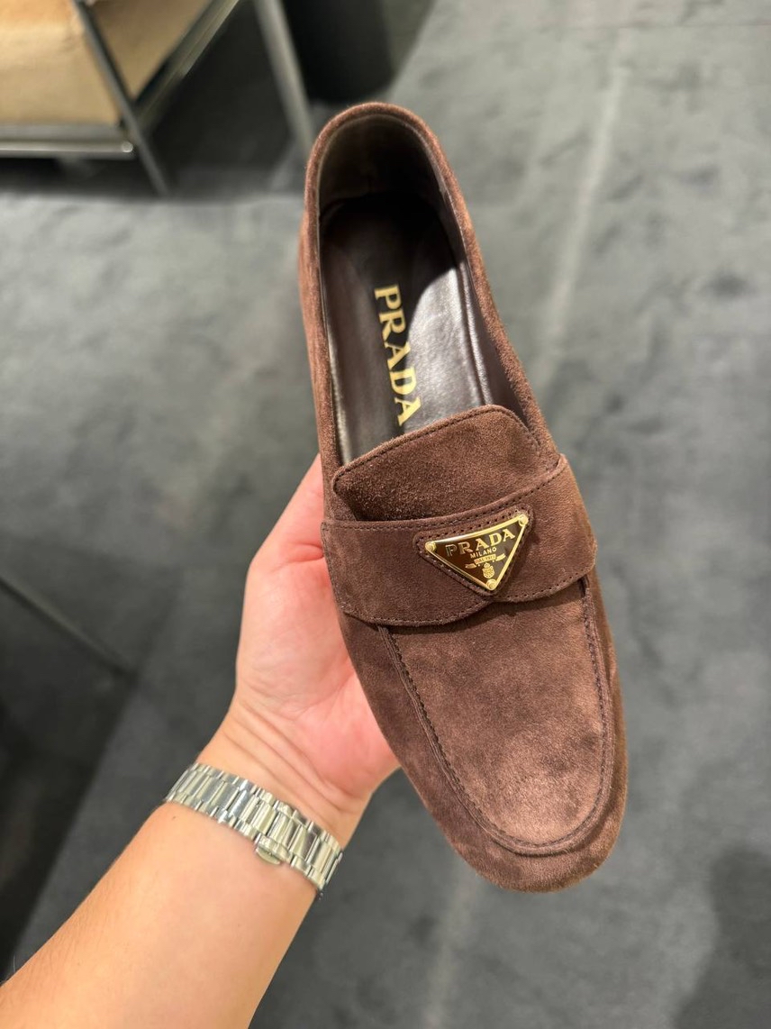 PRADA Moccasins side view - Women's luxury Shoes