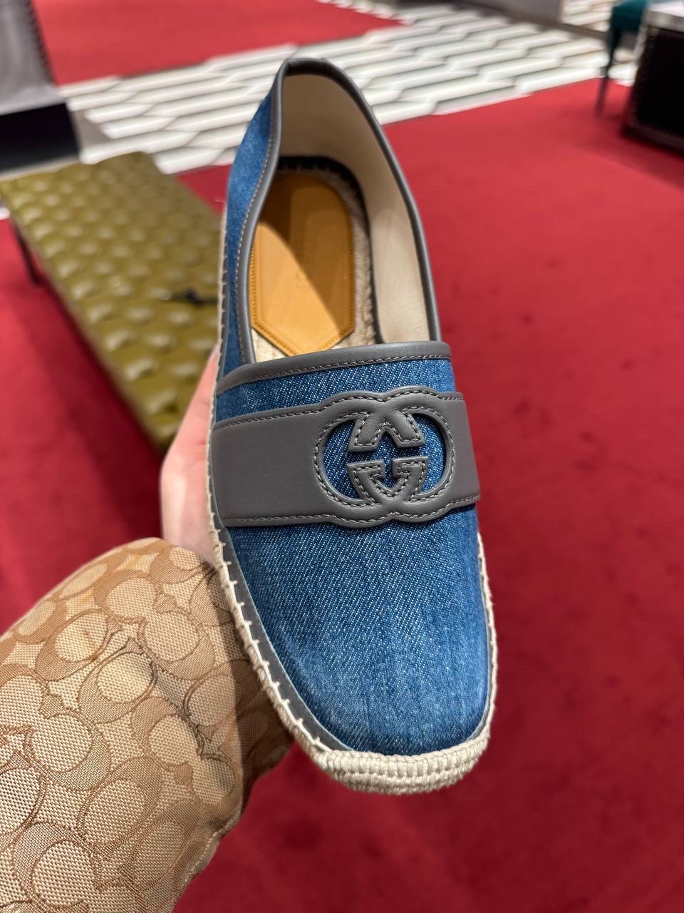 GUCCI Espadrilles side view - Men's luxury Shoes
