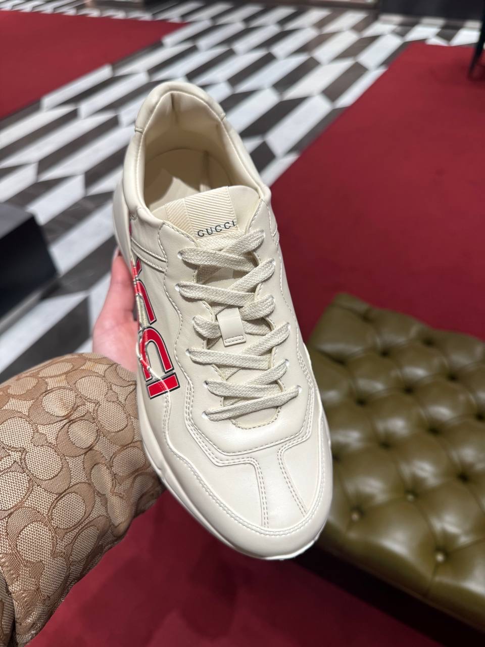 GUCCI Sneakers side view - Men's luxury Shoes