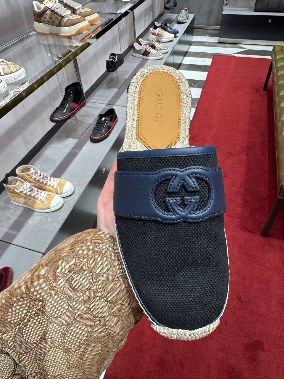 GUCCI Mules side view - Men's luxury Shoes