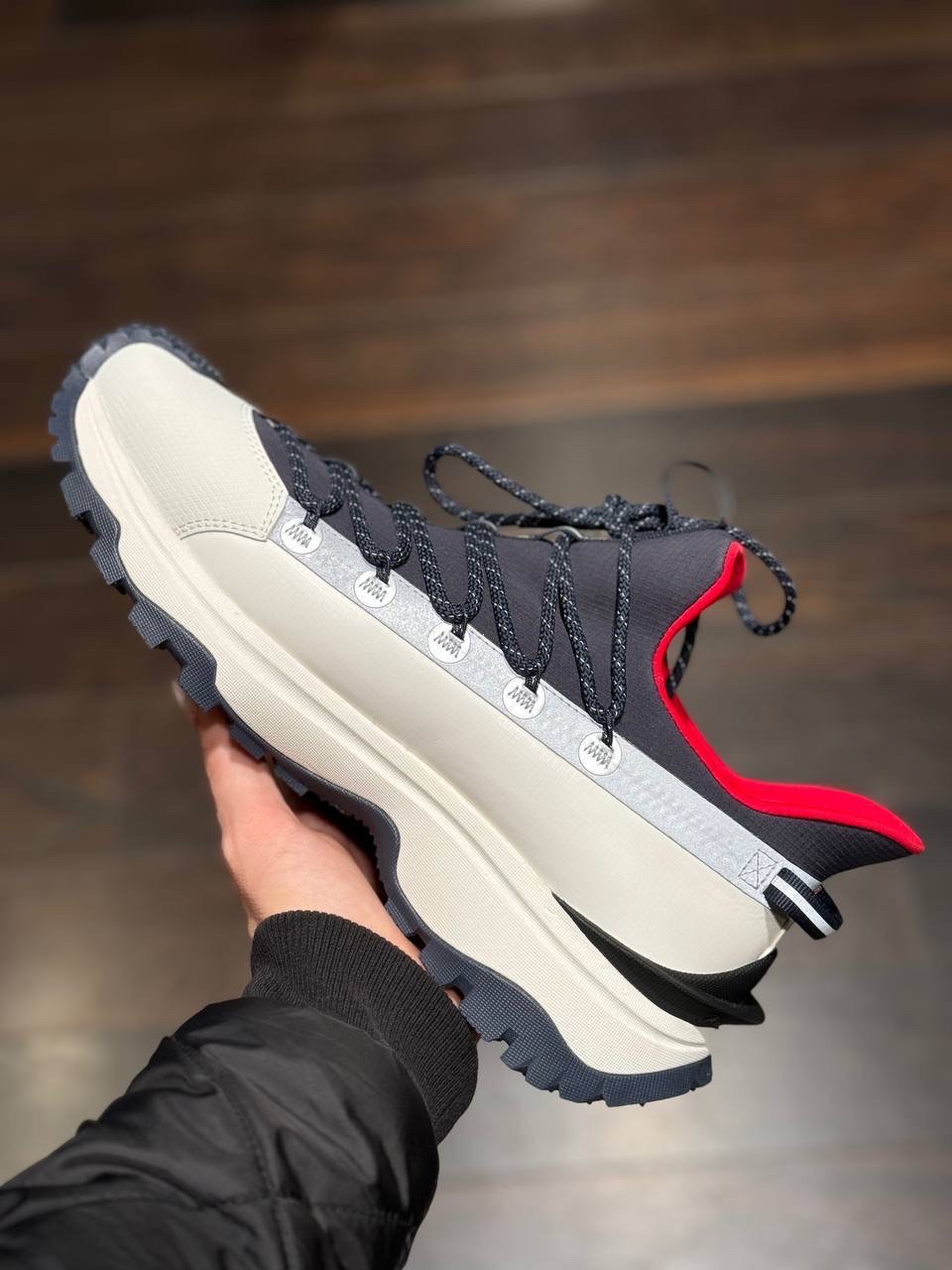 MONCLER Sneakers side view - Men's luxury Shoes