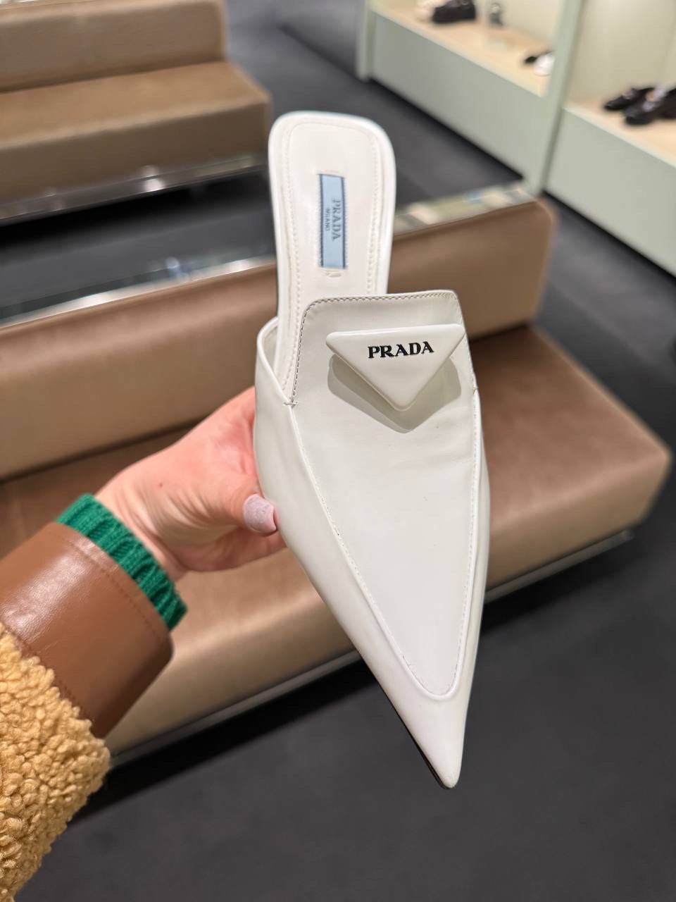PRADA Mules side view - Women's luxury Shoes