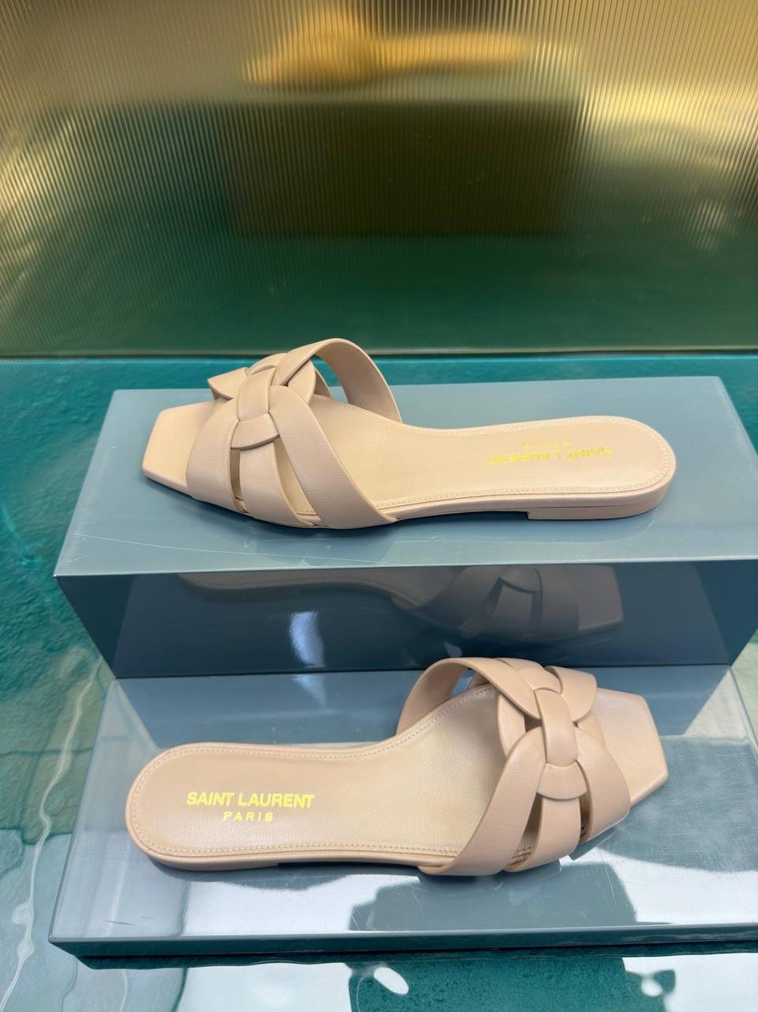 YVES SAINT LAURENT Slides front view - Women's luxury Shoes