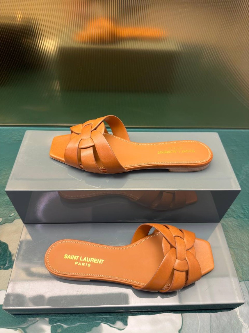 YVES SAINT LAURENT Slides front view - Women's luxury Shoes