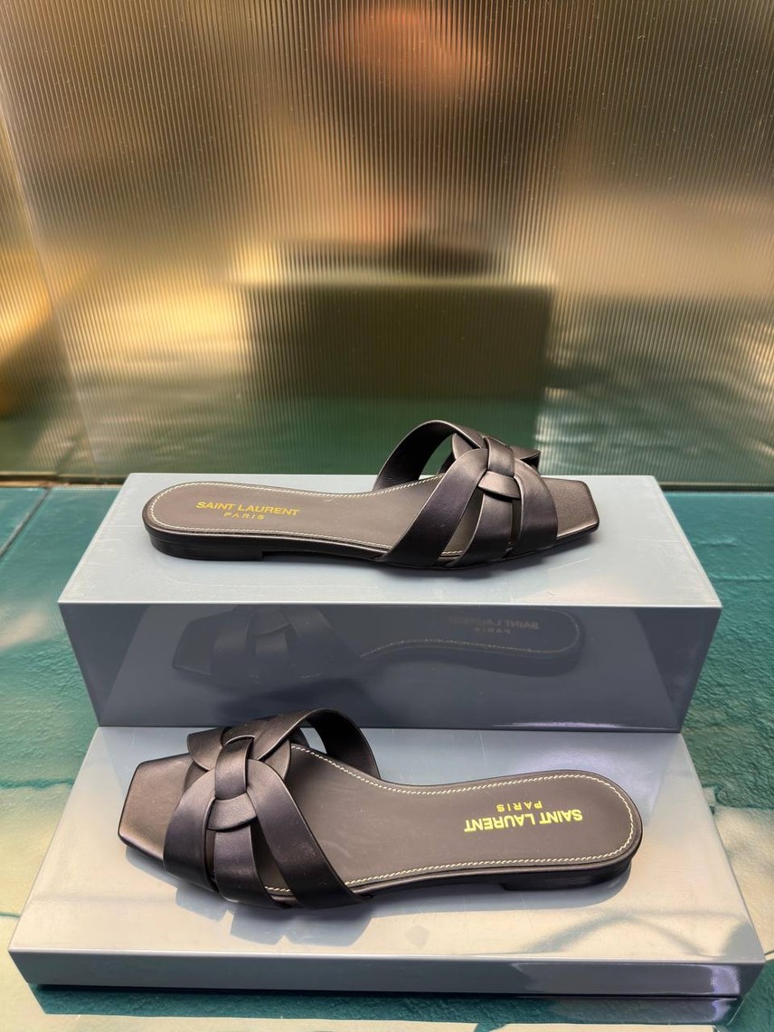 YVES SAINT LAURENT Slides front view - Women's luxury Shoes