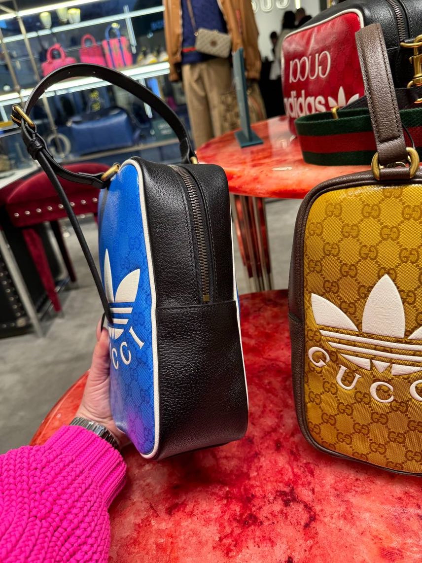 GUCCI X ADIDAS Messenger bags side view - Men's luxury Bags