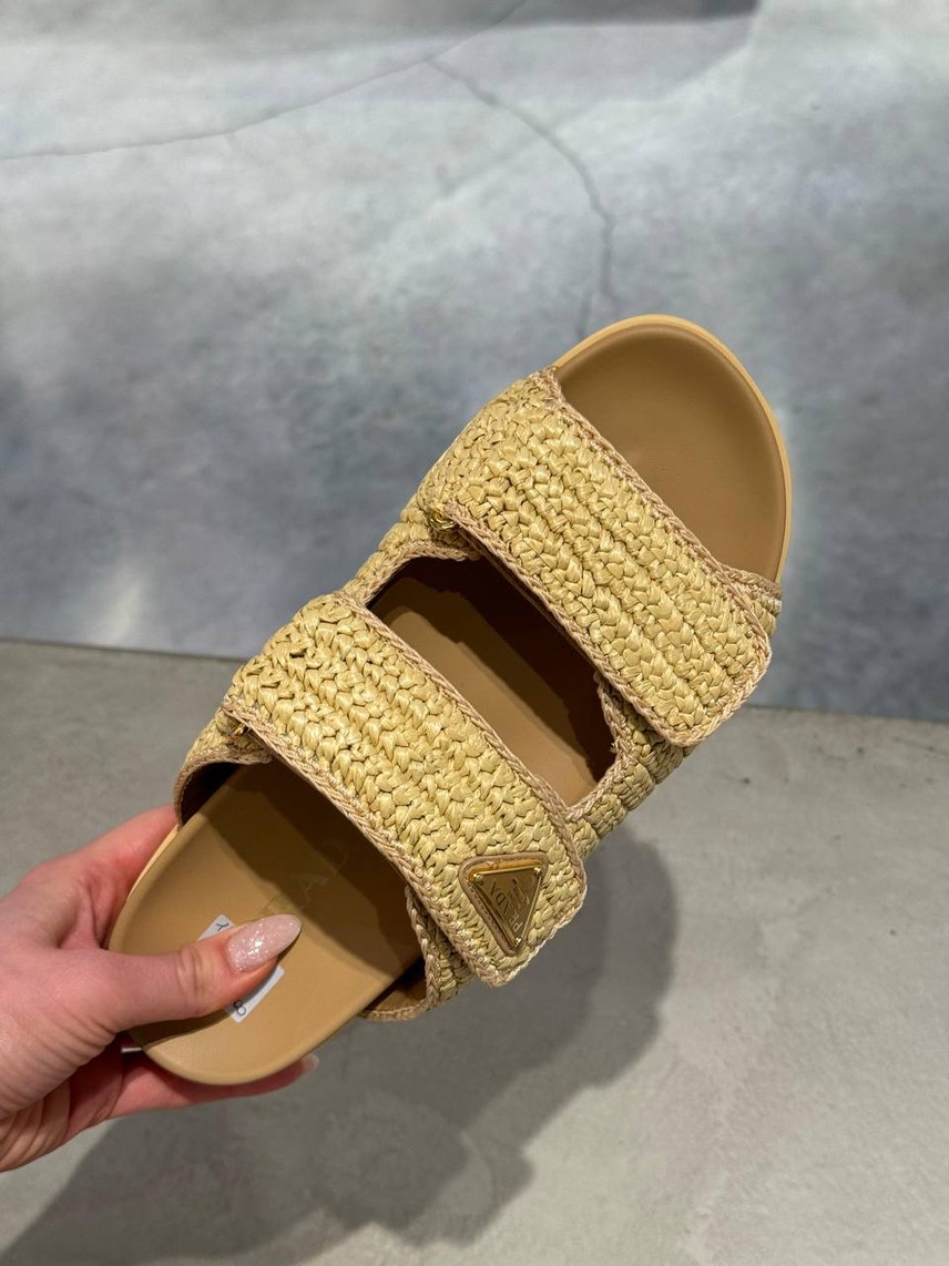 PRADA Slides front view - Women's luxury Shoes