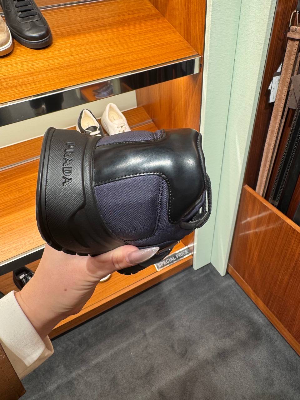 PRADA Sneakers side view - Men luxury Shoes