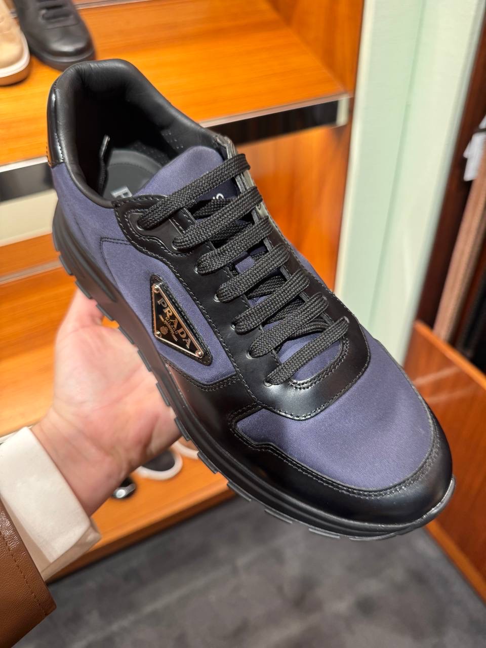 PRADA Sneakers side view - Men luxury Shoes
