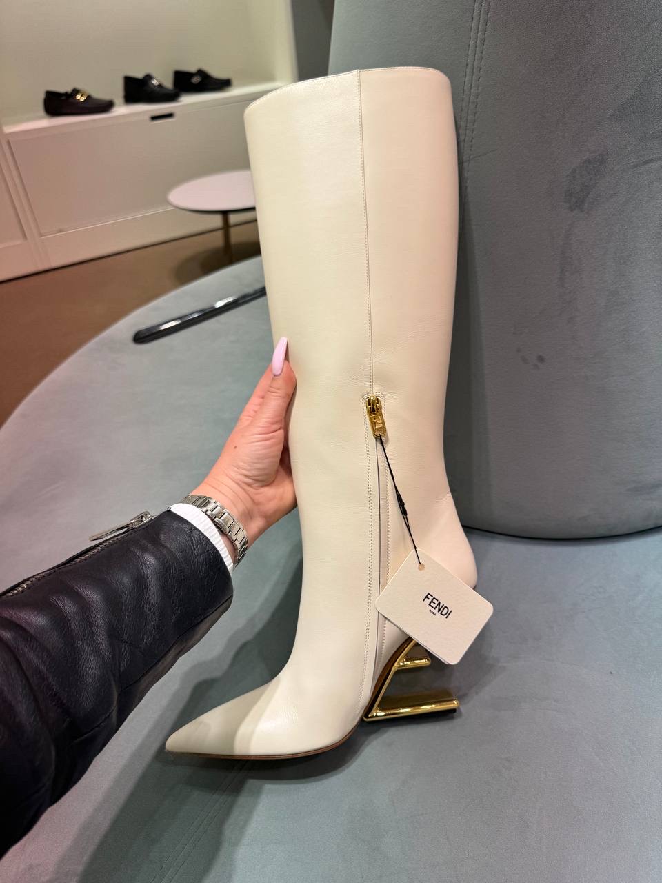 FENDI Boots side view - Women's luxury Shoes
