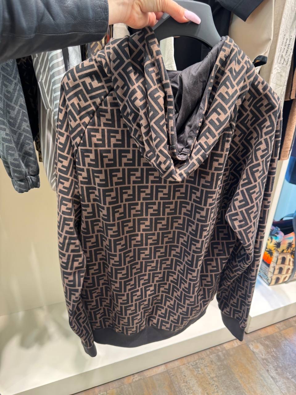 FENDI Hoodies side view - Men's luxury Clothes