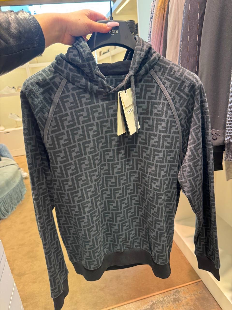 FENDI Hoodies front view - Men's luxury Clothes