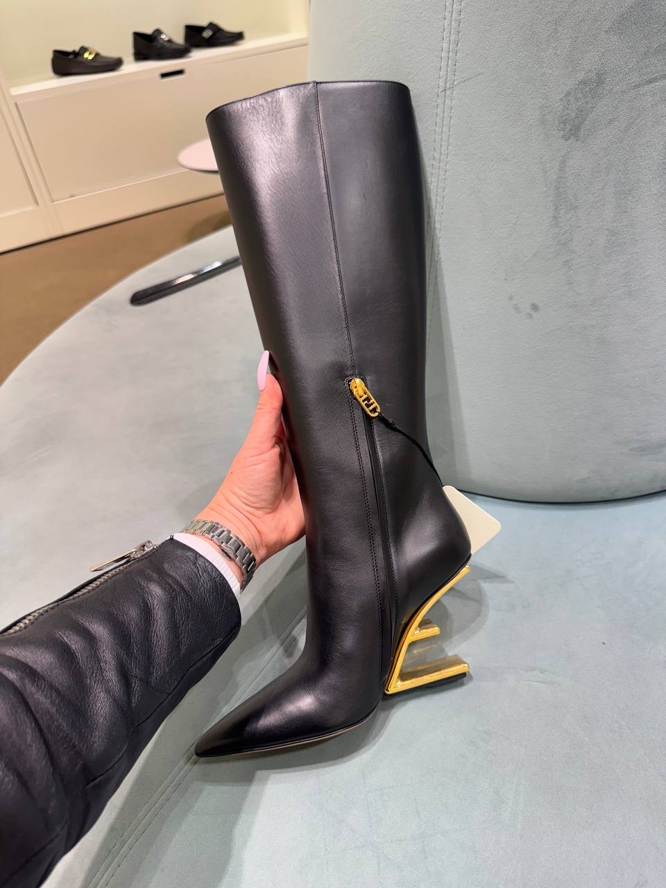 FENDI Boots side view - Women's luxury Shoes