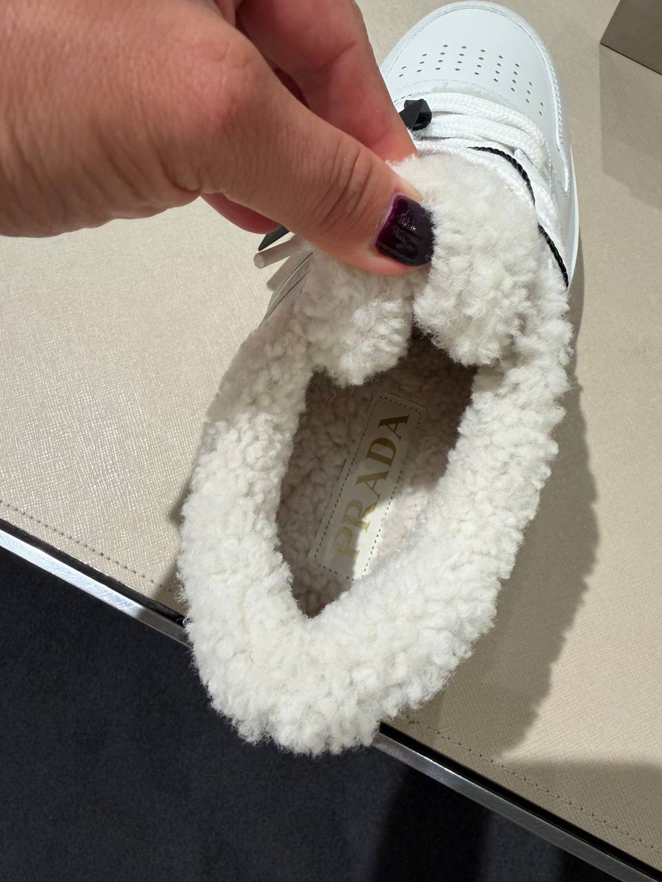 PRADA Sneakers side view - Women luxury Shoes