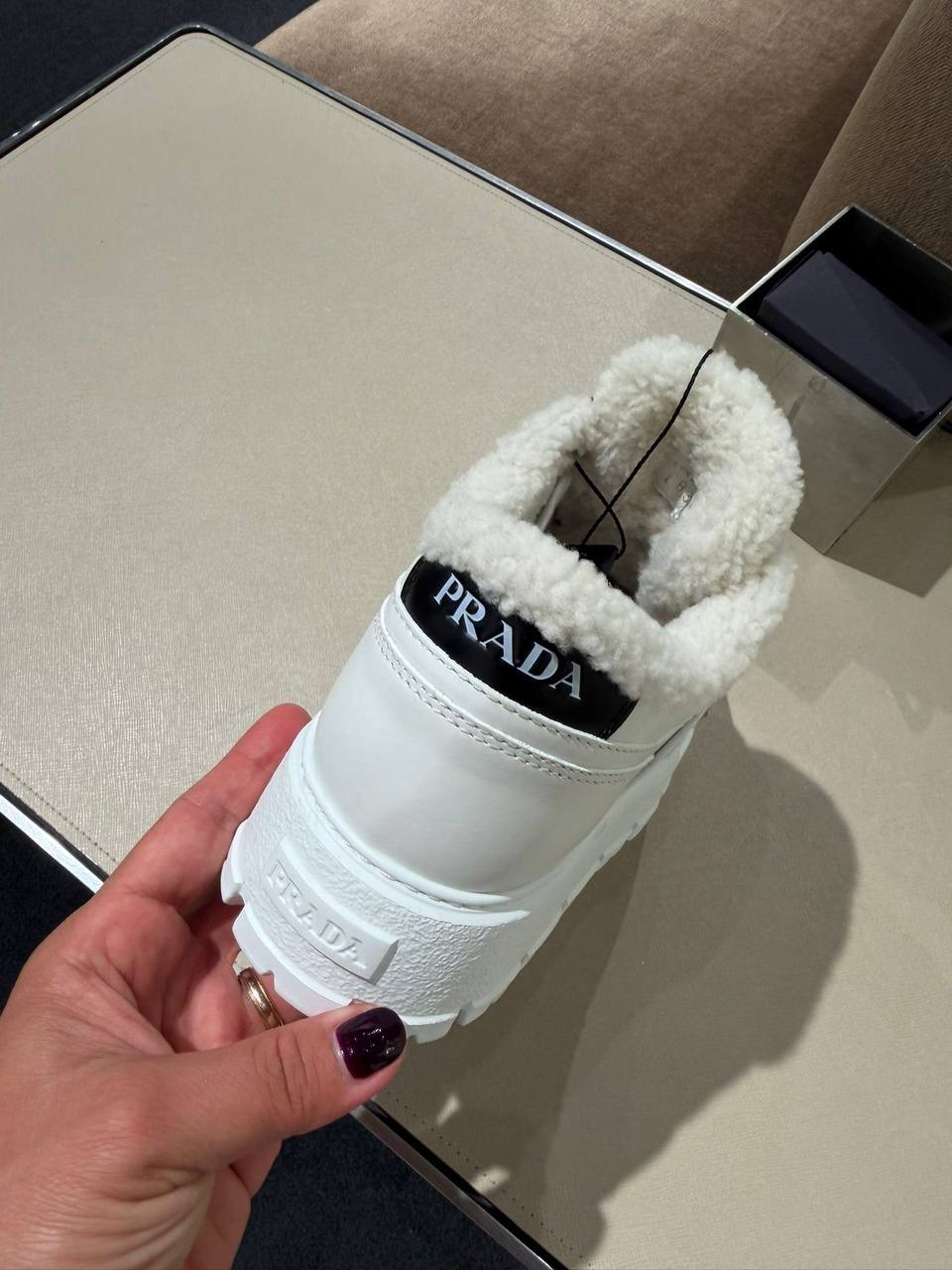 PRADA Sneakers side view - Women luxury Shoes