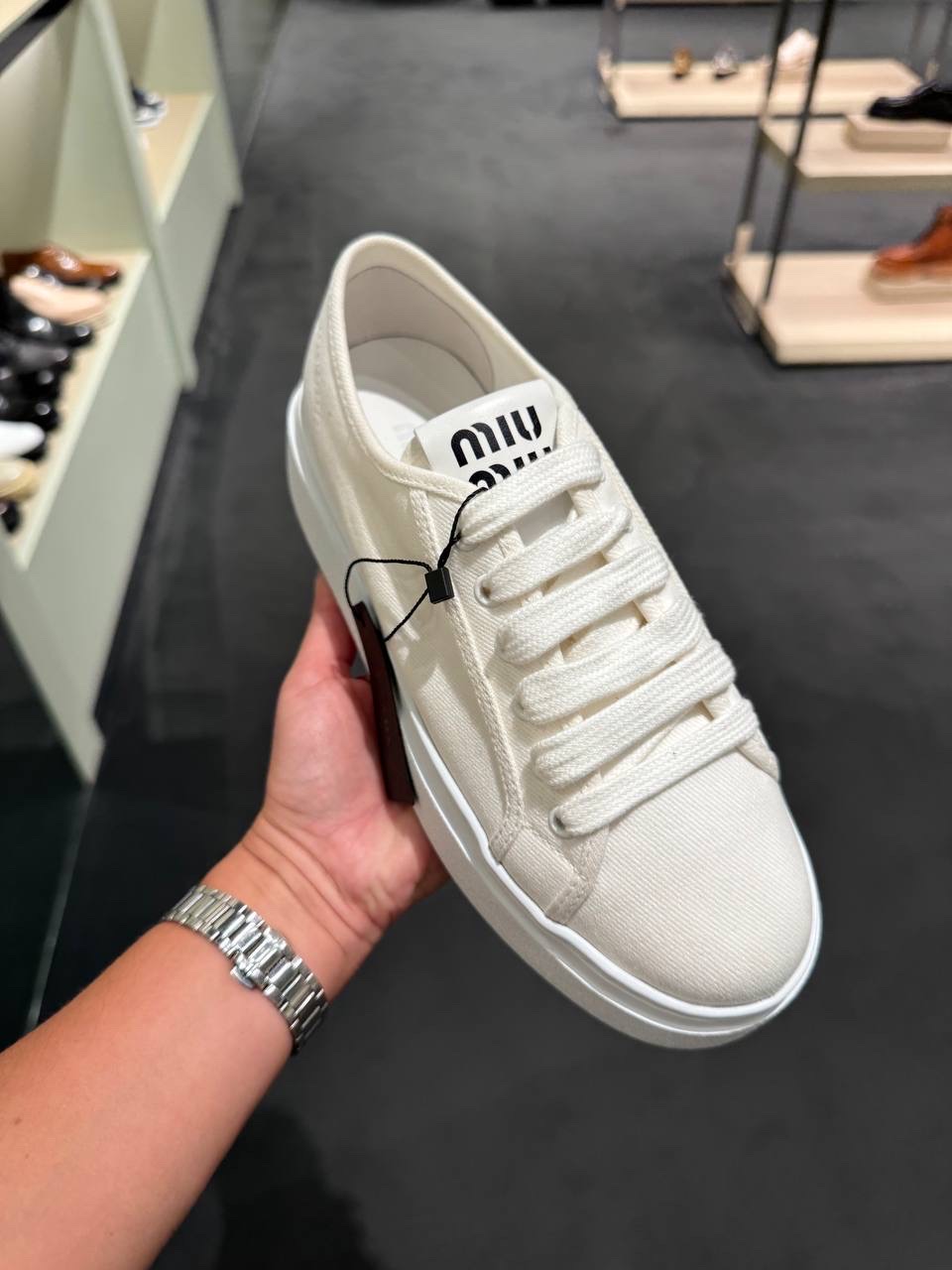 MIU MIU Sneakers side view - Women luxury Shoes
