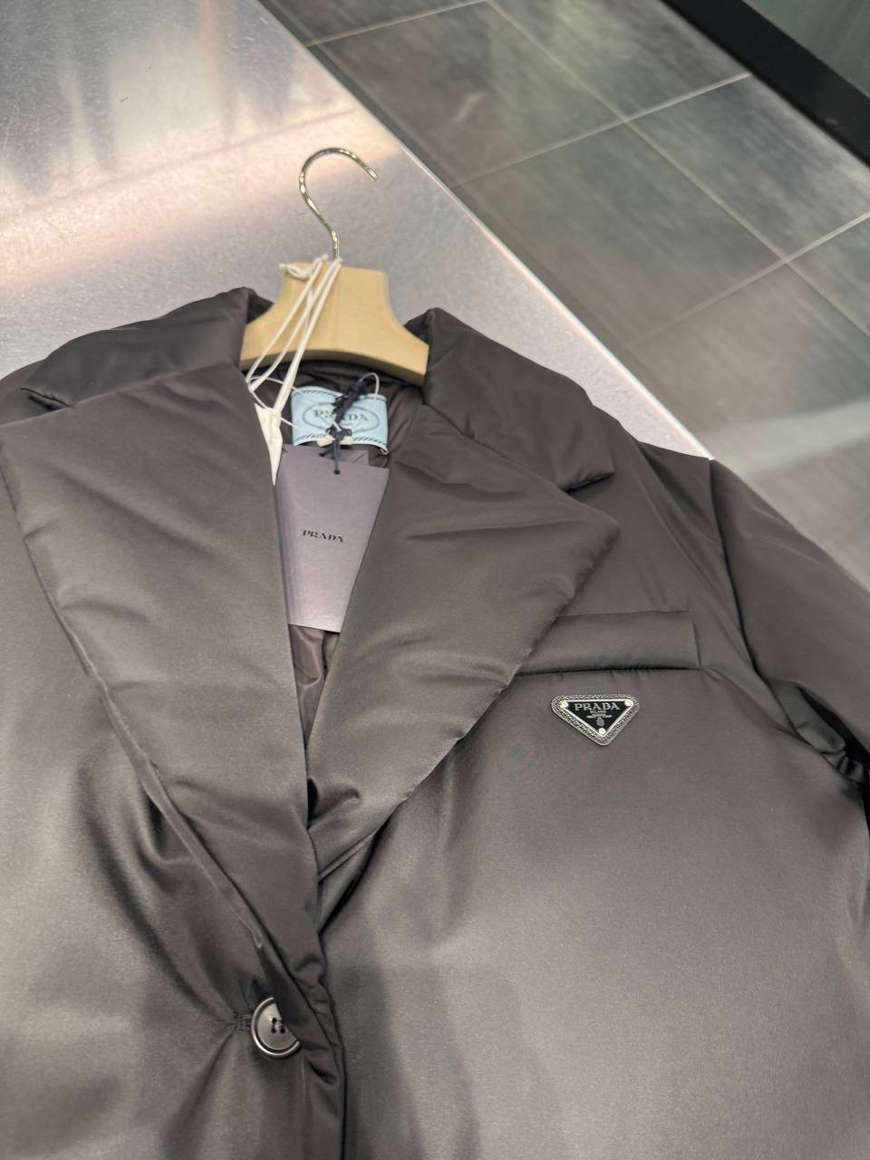 PRADA Coats side view - Women luxury Clothes