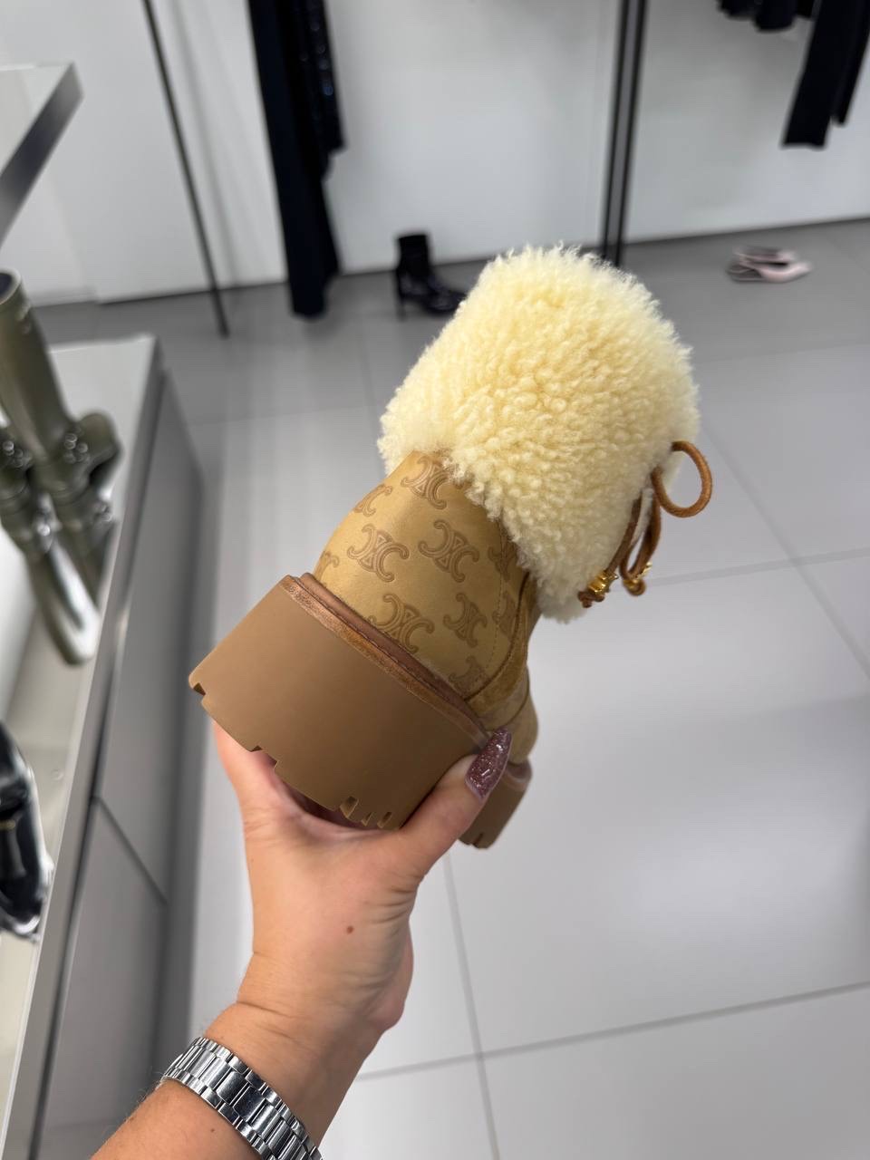 CELINE Boots side view - Women luxury Shoes