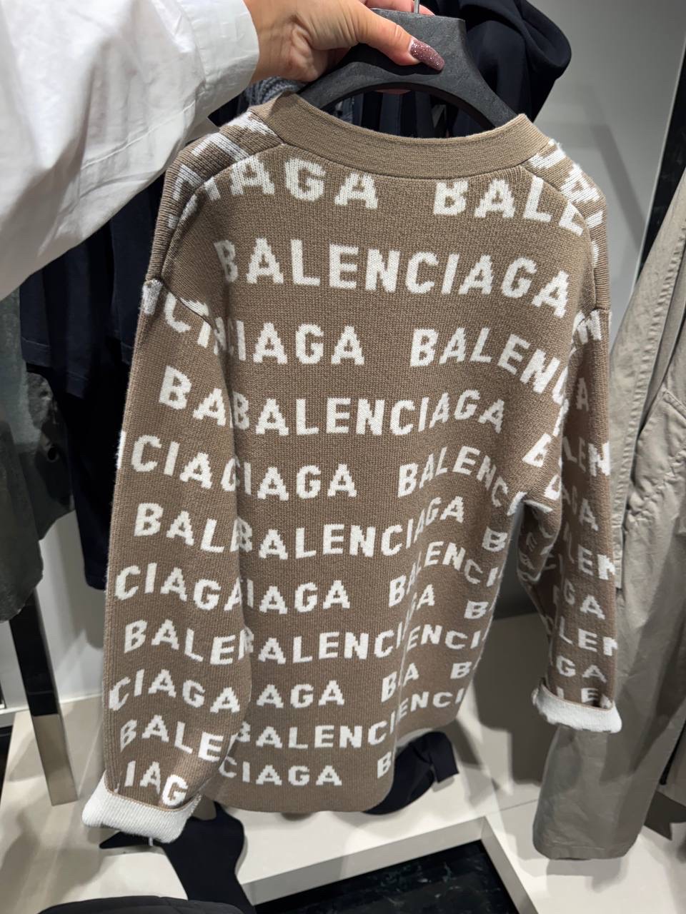 BALENCIAGA Cardigans side view - Women luxury Clothes