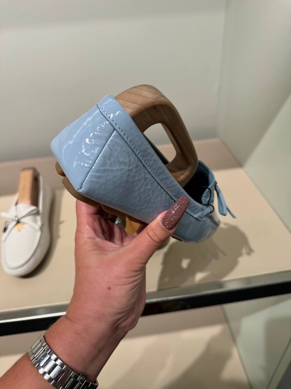 PRADA Moccasins side view - Women luxury Shoes