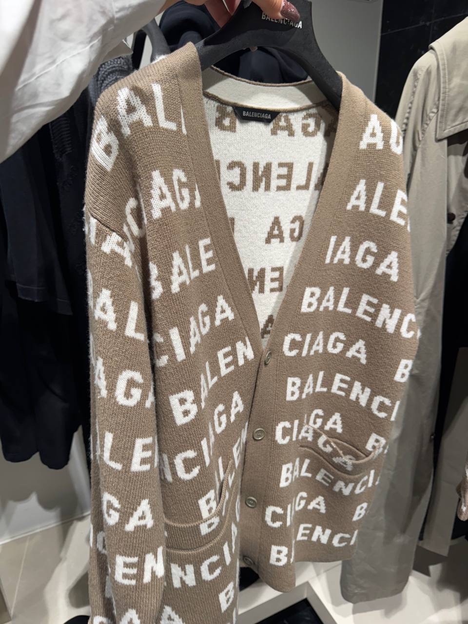 BALENCIAGA Cardigans side view - Women luxury Clothes