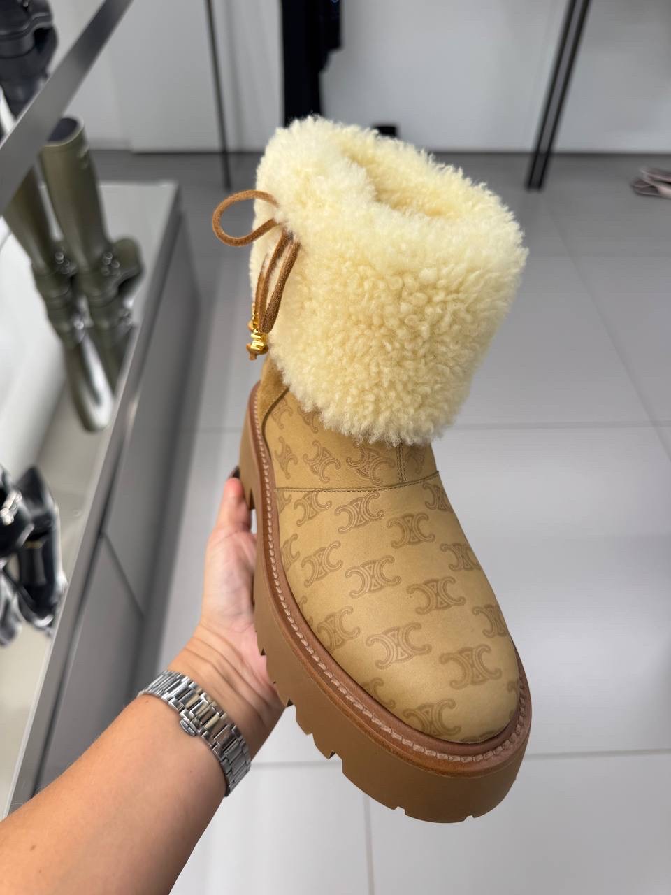 CELINE Boots side view - Women luxury Shoes