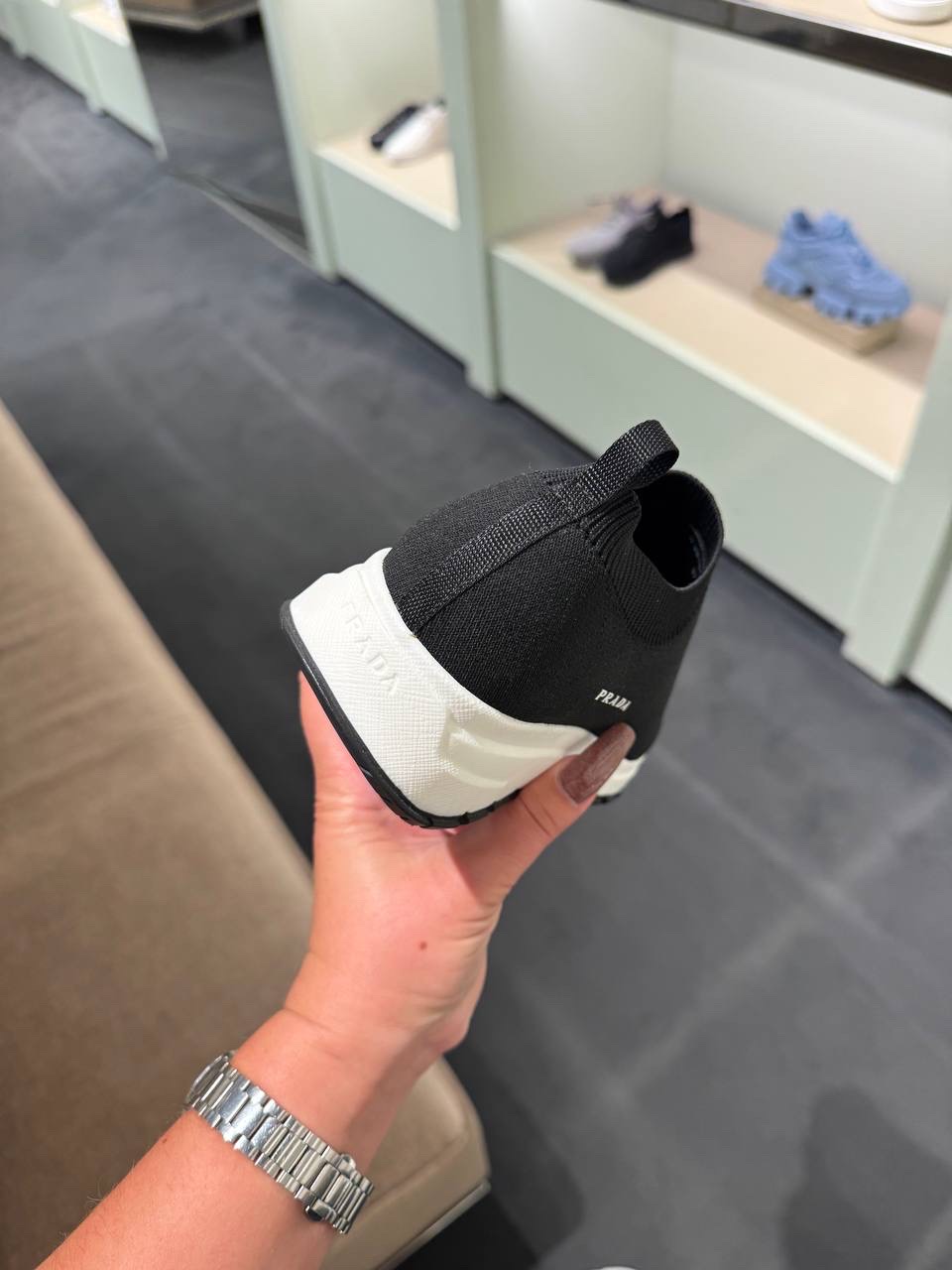 PRADA Sneakers side view - Women luxury Shoes