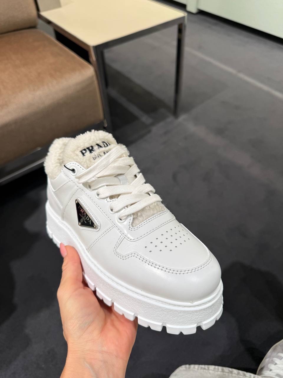 PRADA Sneakers side view - Women luxury Shoes